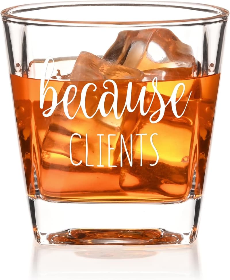 Christmas Whisky Glasses - Funny Gift for Men - 8oz