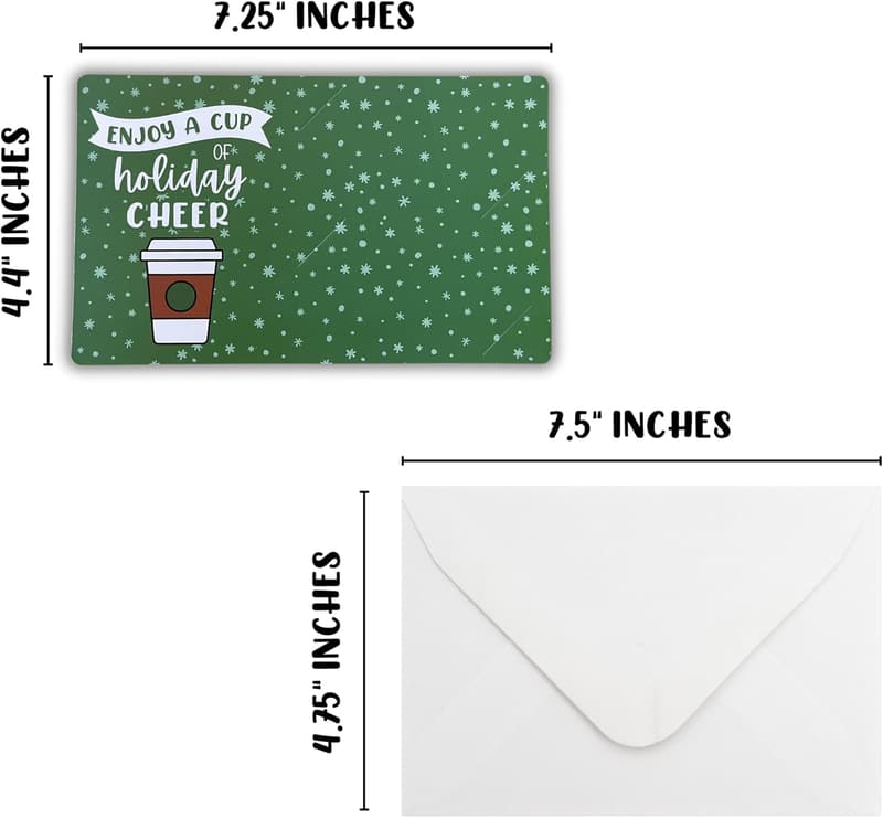 Christmas Coffee Gift Set | 25 Cards & Envelopes for Clients