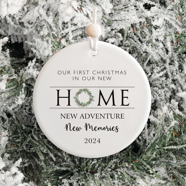 2024 First Christmas Home Ornament - Couples Housewarming Gift