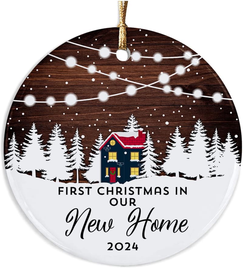 2024 First Christmas New Home Ceramic Ornament