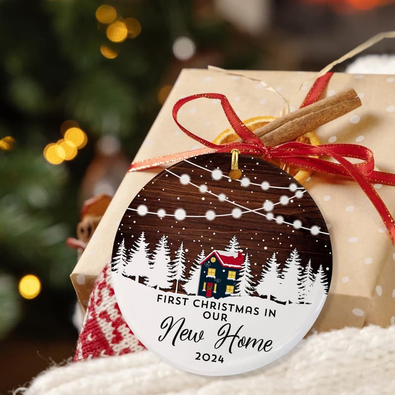 2024 First Christmas New Home Ceramic Ornament