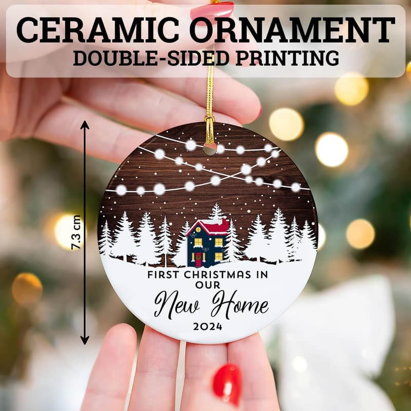 2024 First Christmas New Home Ceramic Ornament