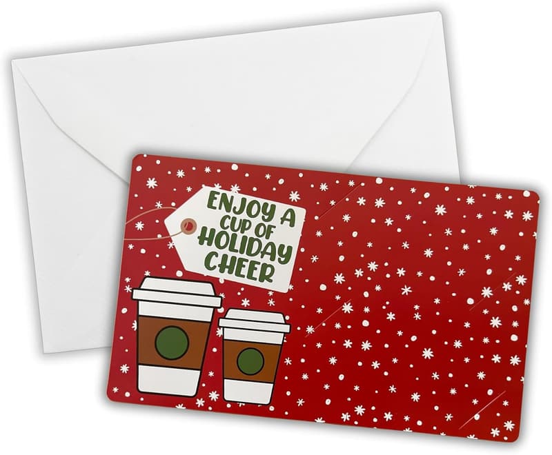 Holiday Cheer Business Card Holder with 25 Greeting Cards