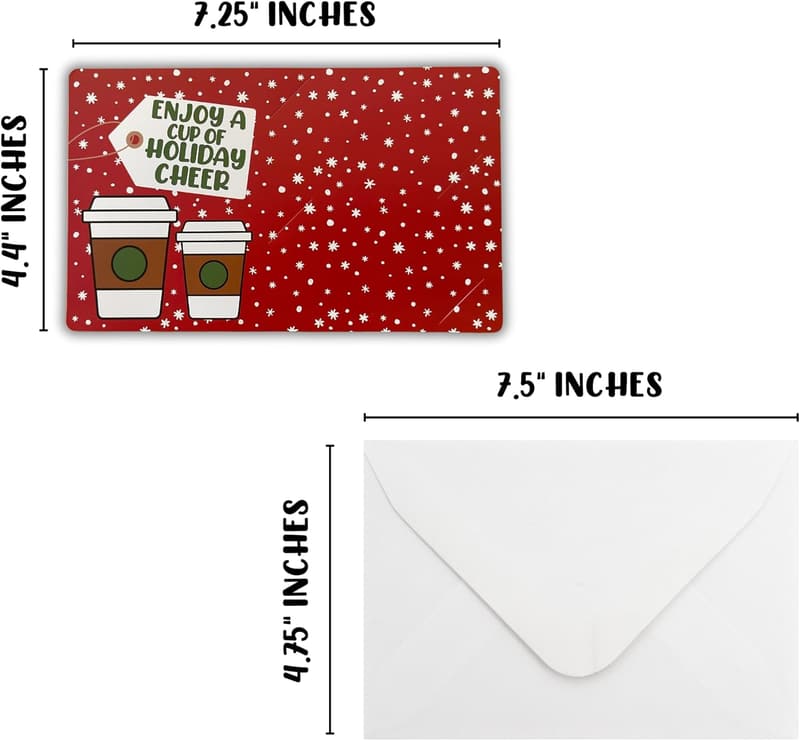 Holiday Cheer Business Card Holder with 25 Greeting Cards