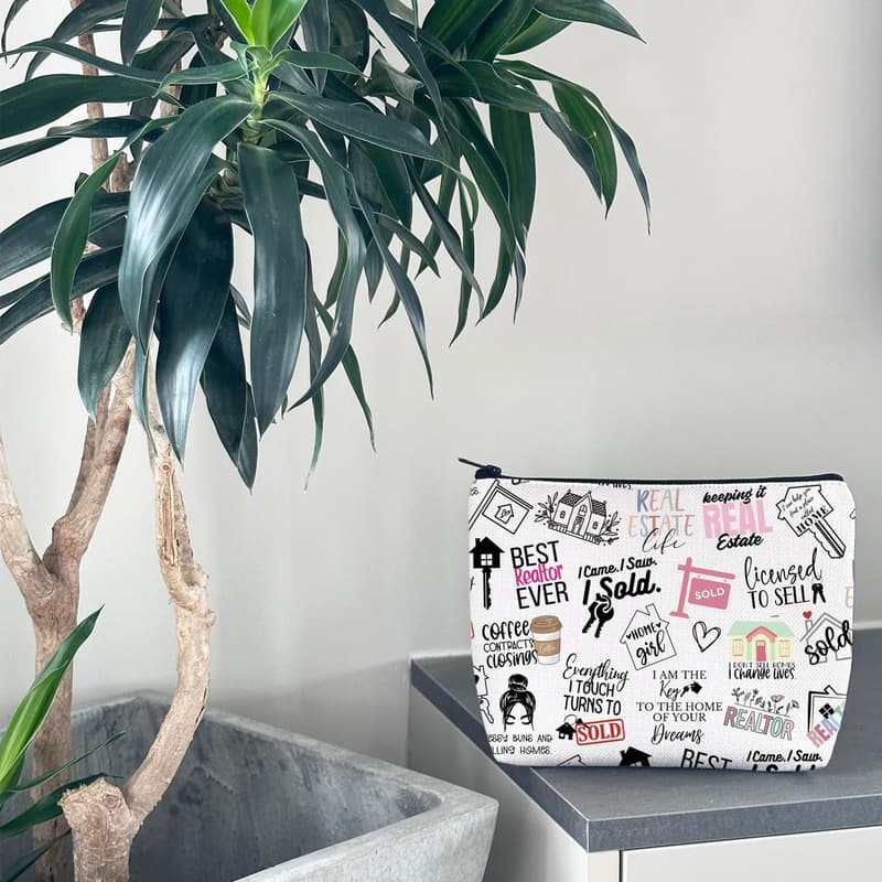 Realtor Gift Canvas Bag with Life Quotes for Realtors