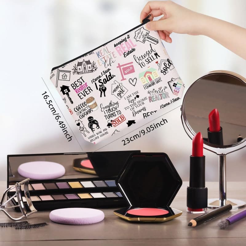 Realtor Gift Canvas Bag with Life Quotes for Realtors