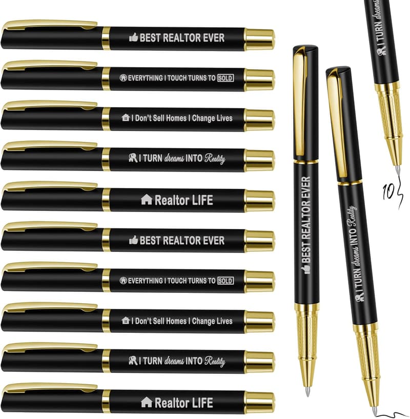 Realtor Closing Gift: Real Estate Ballpoint Pens Set