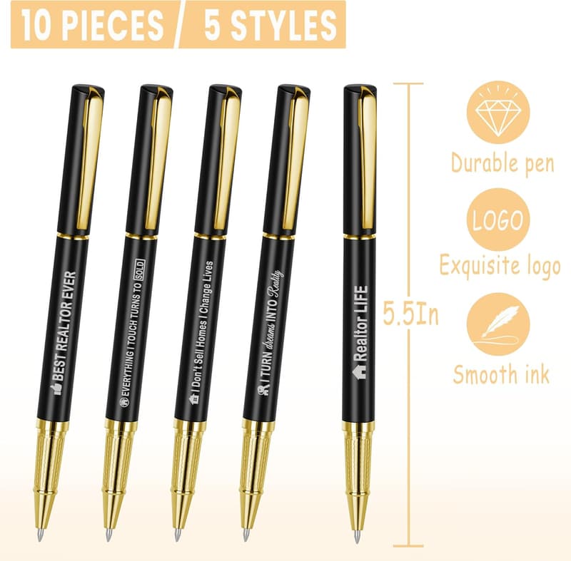 Realtor Closing Gift: Real Estate Ballpoint Pens Set