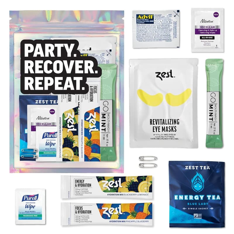 Hangover Recovery Kit - 10-Piece Party Favor Set