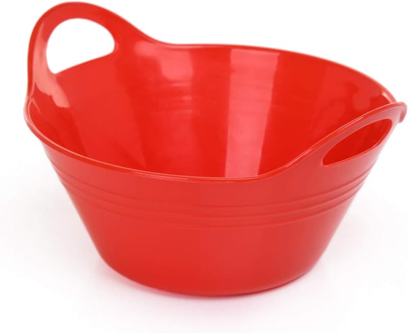 Red Snack Bowls with Handles – 970ml, 3-Pack