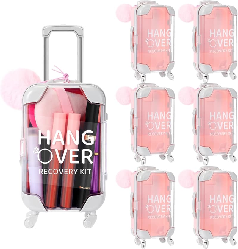 Bridal Shower Hangover Recovery Kit with Mini Suitcase