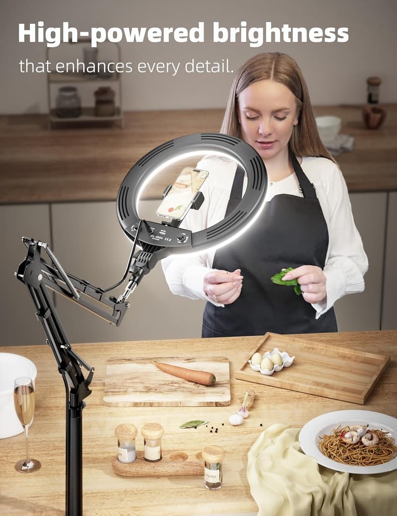 14'' LED Ring Light with Stand for Video & Live Streaming
