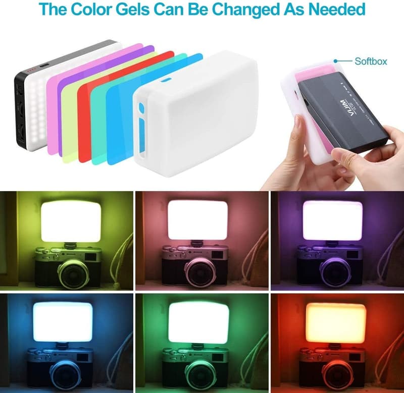 Mini Rechargeable Bi-Color LED Video Light for Cameras