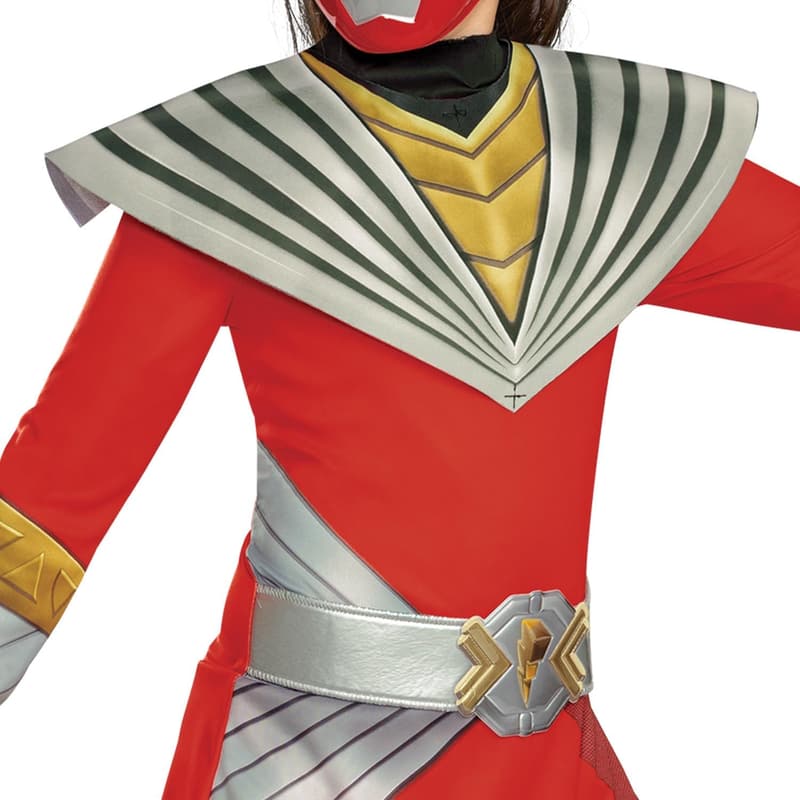 Girls' Cosmic Fury Red Ranger Costume with Belt