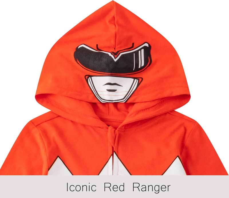 Power Rangers Red Hooded Cosplay Outfit for Toddlers