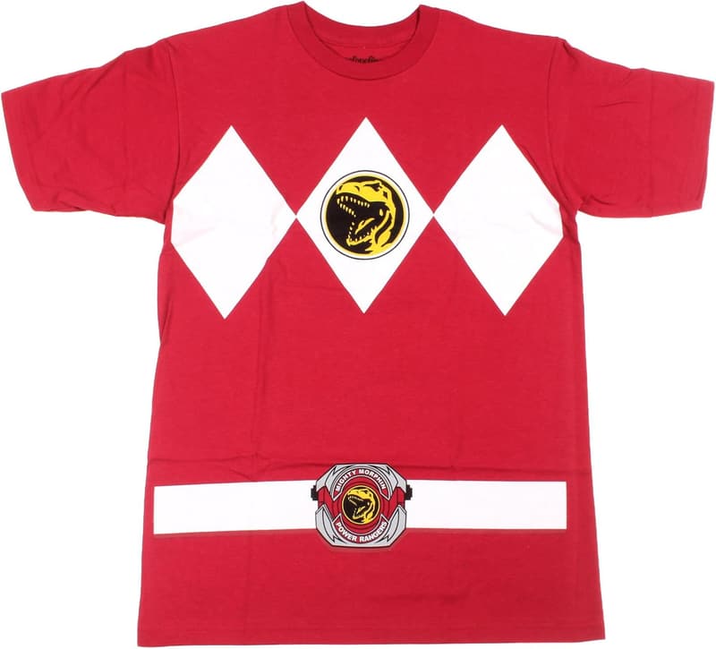 Red Ranger Costume T-Shirt for Power Rangers Fans