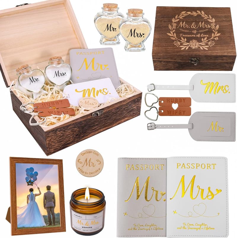 Wedding Gifts for Couples - Mr & Mrs Travel Set