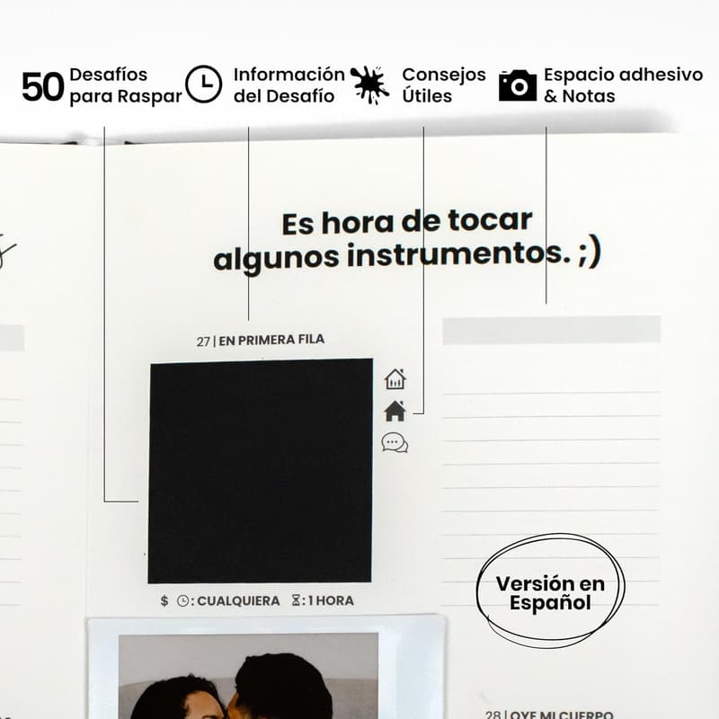 Couples' Activity Journal: 50 Intimate Date Ideas for Weddings & Anniversaries