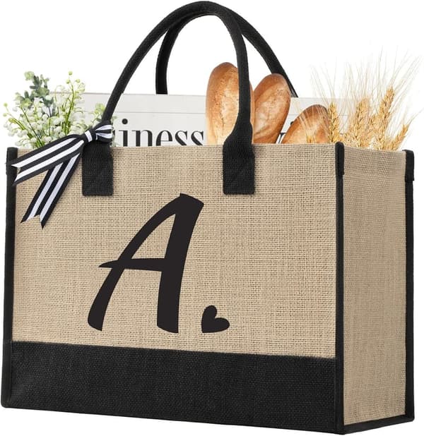Personalized Jute Tote Bag for Women - Perfect Beach Gift