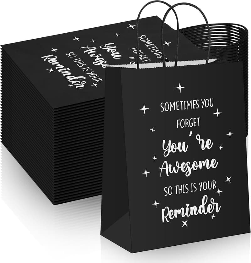Employee Appreciation Gift Bags - 20 Pcs Thank You Paper Bags