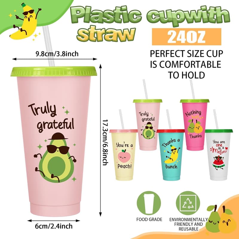 Employee Appreciation: 15 Pcs Funny Teacher Tumblers 24 oz