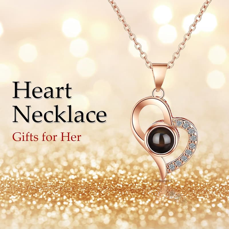 Eternal Rose Gift Set with Necklace for Mother's Day