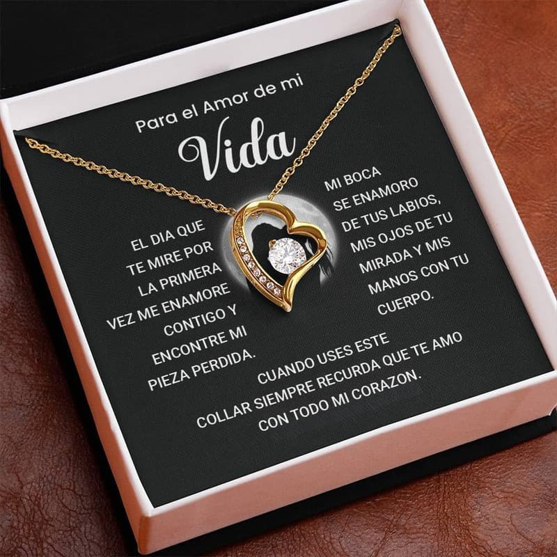 Valentine's Day Heart Collar Gift for Boyfriend with Card