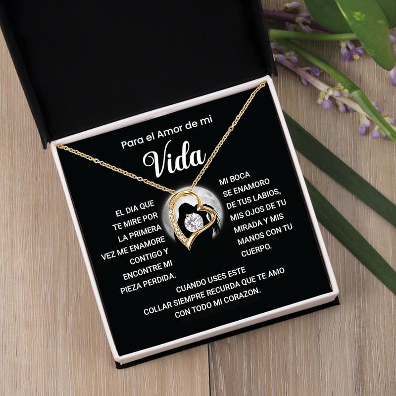 Valentine's Day Heart Collar Gift for Boyfriend with Card