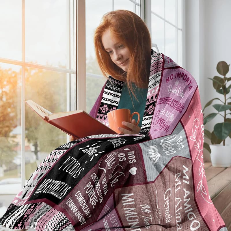 Mother's Day Gift Blanket for Wife - 60x50in