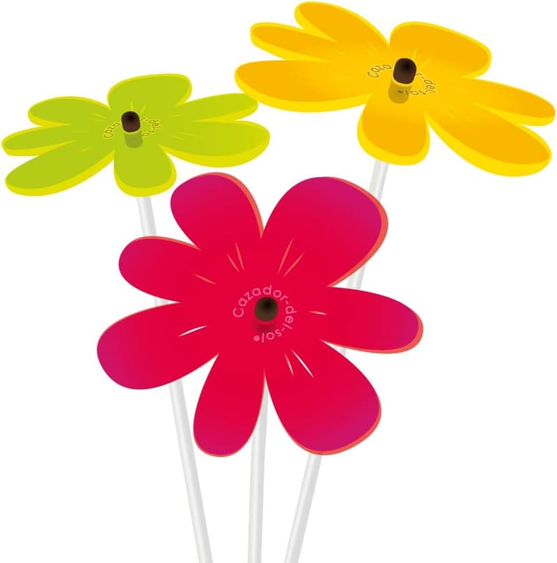 Colorful Set of 3 Glowing Discs - 17'' Length