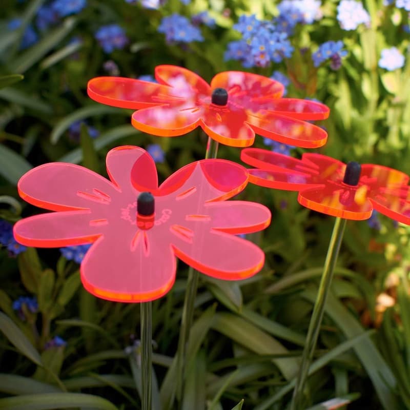 Colorful Set of 3 Glowing Discs - 17'' Length