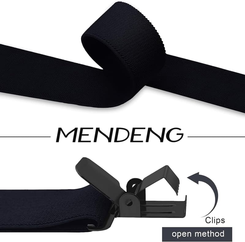 Men's Adjustable Heavy Duty Camo Suspenders for Work & Hunting