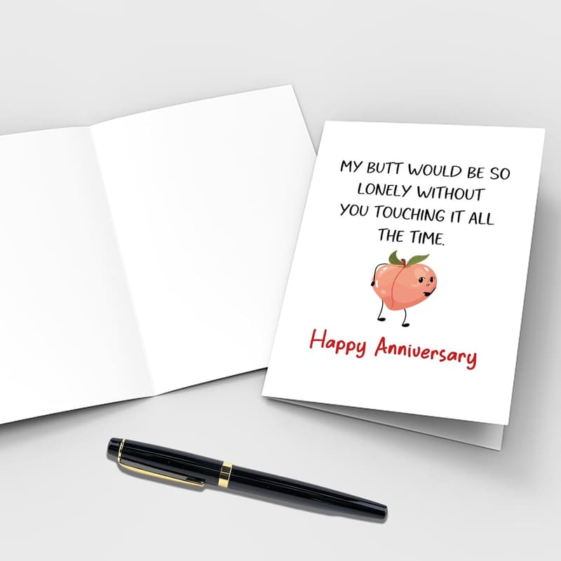 Funny Wedding Anniversary Card for Him - Naughty Humor
