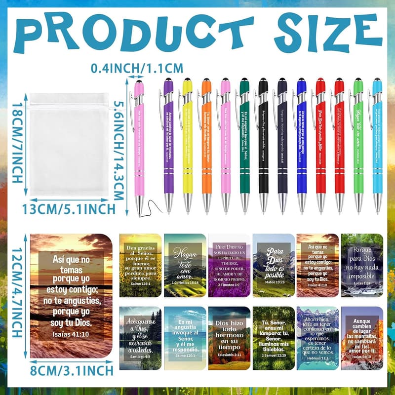Graduation Gift Set: 72 Religious Spanish Notebooks & Pen