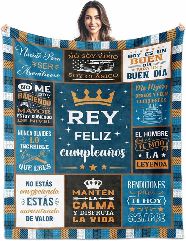 Birthday Blanket Gift for Men, 60