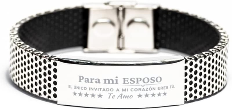 Personalized Engraved Love Quote Bracelet for Him - Father's Day