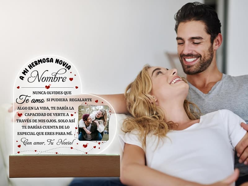 Personalized Acrylic Plaque for Girlfriend's Birthday
