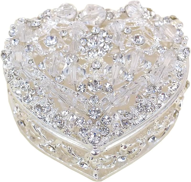 Wedding Arras Set with 13 Unity Coins – Heart-Shaped Silver