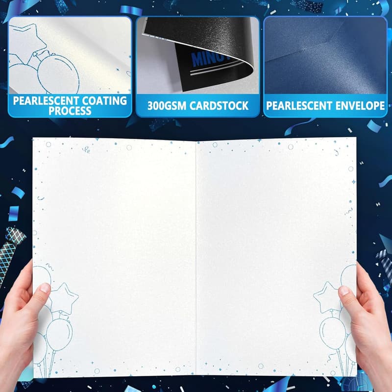 16th Birthday Card for Boys - Funny Blue Design