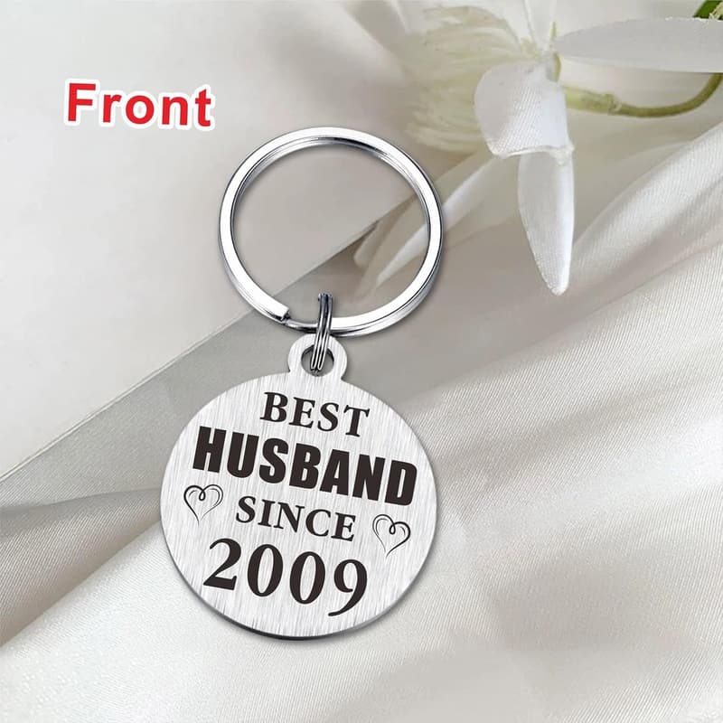 16th Anniversary Keychain Gift for Couples