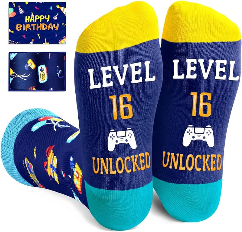 Birthday Gift Socks for Teen Boys (Ages 13-19)