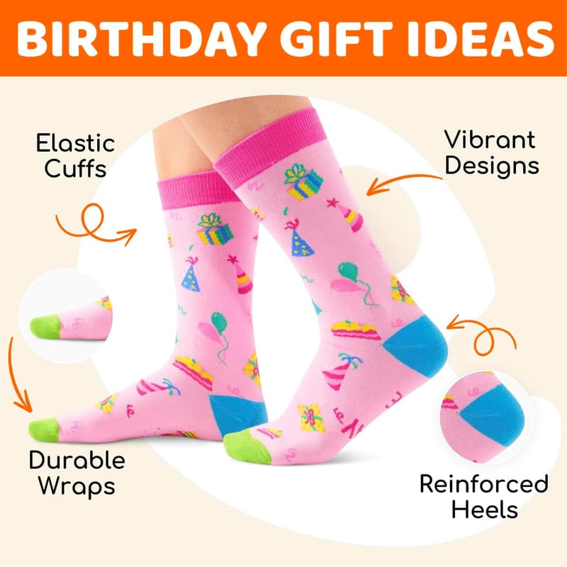 Sweet 16 Socks - Birthday Gifts for Teen Girls & Boys