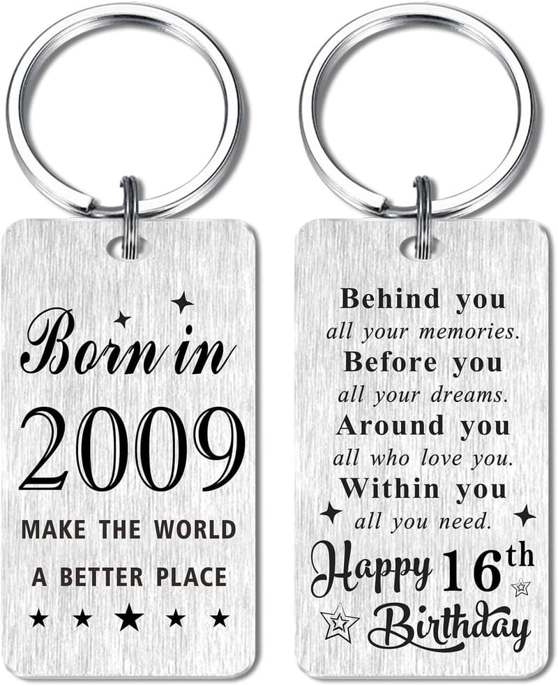 Personalized Steel Keychain - Happy Birthday Gift for Couples