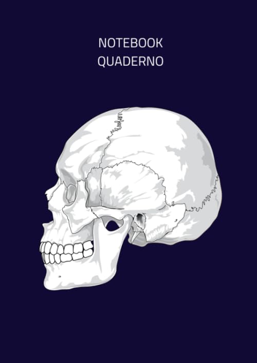 Medical Students' A4 Graph Notebook with Skull Design
