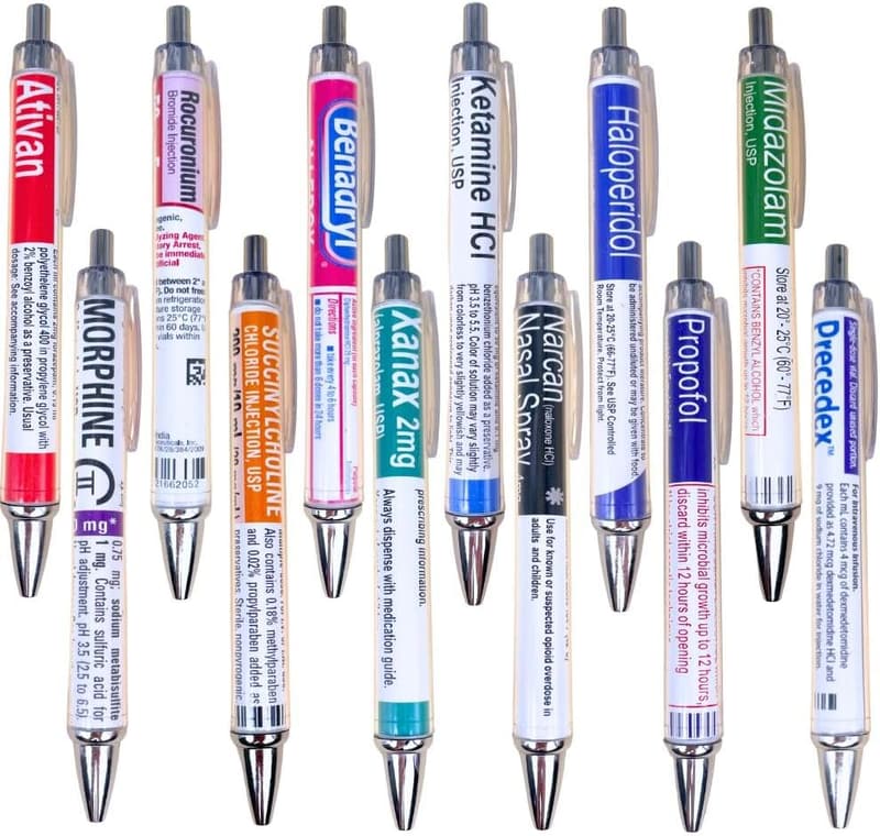 Nursing Week Gifts: 12 PC Pharmacy Pens for Nurses & Pharmacists