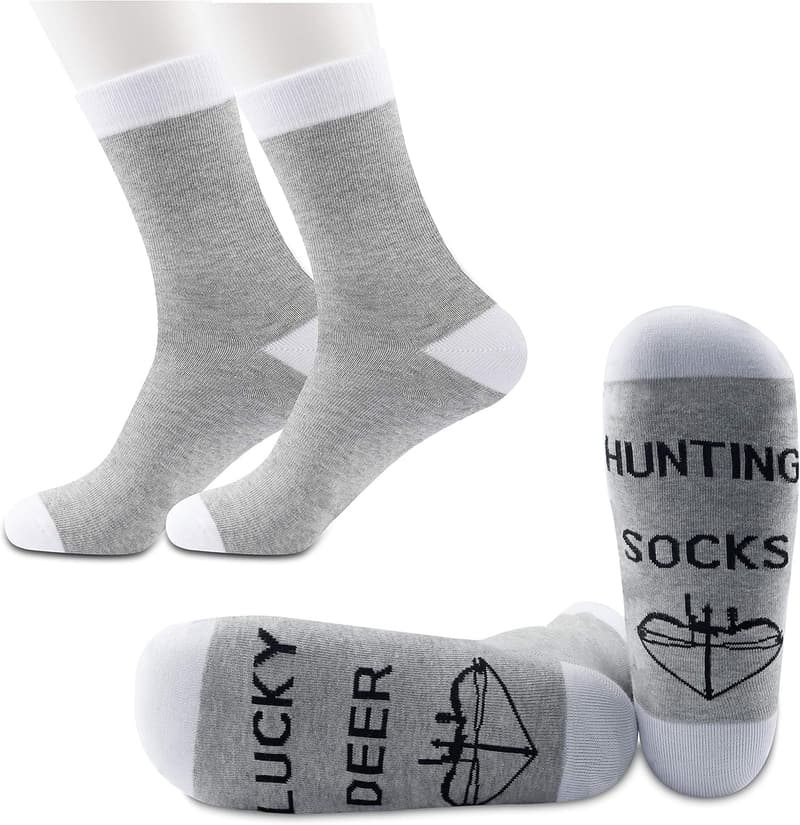 Hunting Gift: 2 Pairs of Lucky Deer Socks for Dad