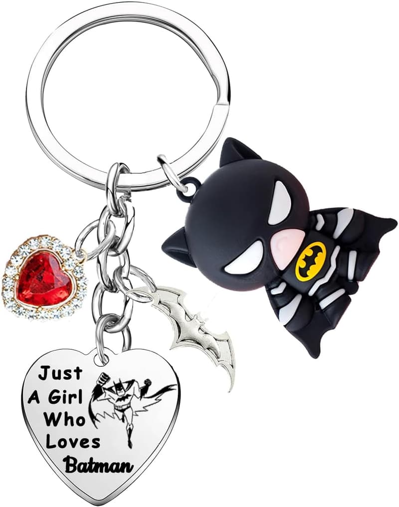 Bat Symbol Keychain - Classic Anime Gift for Fans