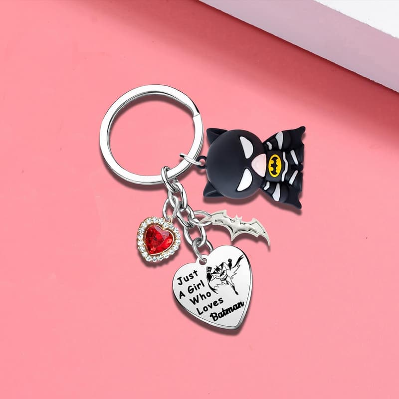 Bat Symbol Keychain - Classic Anime Gift for Fans