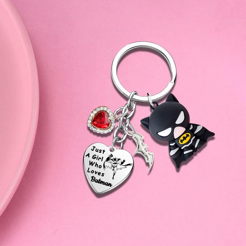 Bat Symbol Keychain - Classic Anime Gift for Fans