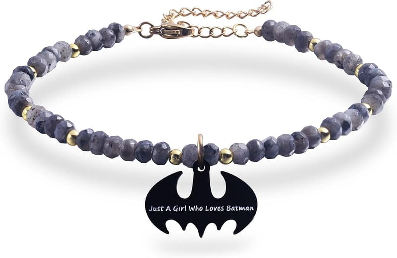 Natural Stone Superhero Bracelet for Teen Girls' Birthday